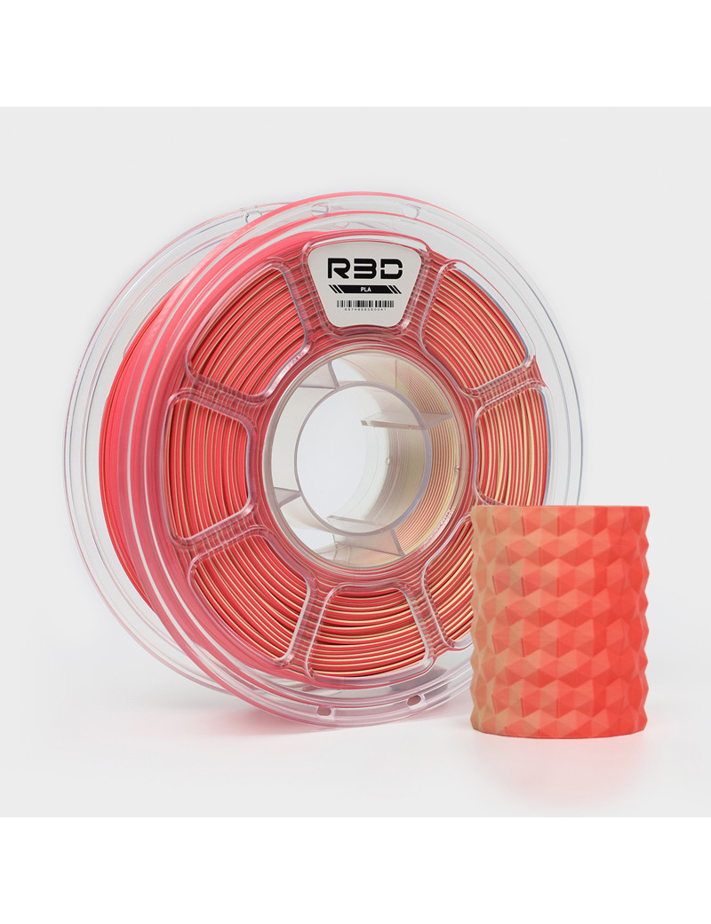 PLA Matte Dual-Color Red-Yellow