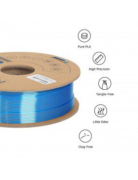 PLA Silk Dual-Color Black-Blue