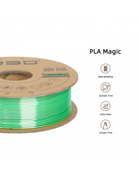 PLA Silk Dual-Color Black-Green