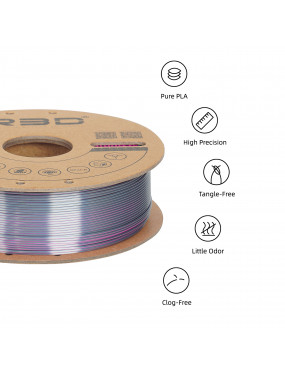 PLA Silk Dual-Color Black-Purple