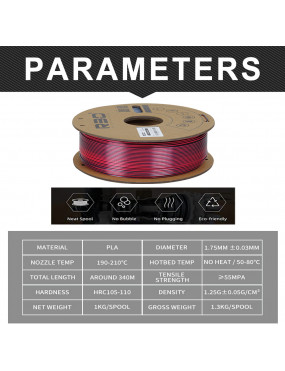 PLA Silk Dual-Color Black-Red