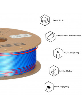 PLA Silk Dual-Color Blue-Red