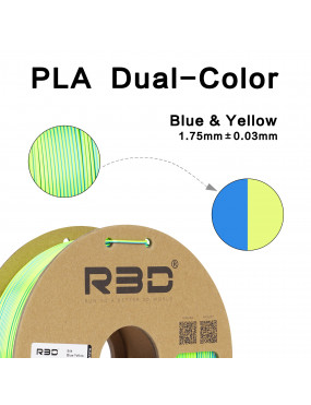 PLA Silk Dual-Color Blue-Yellow