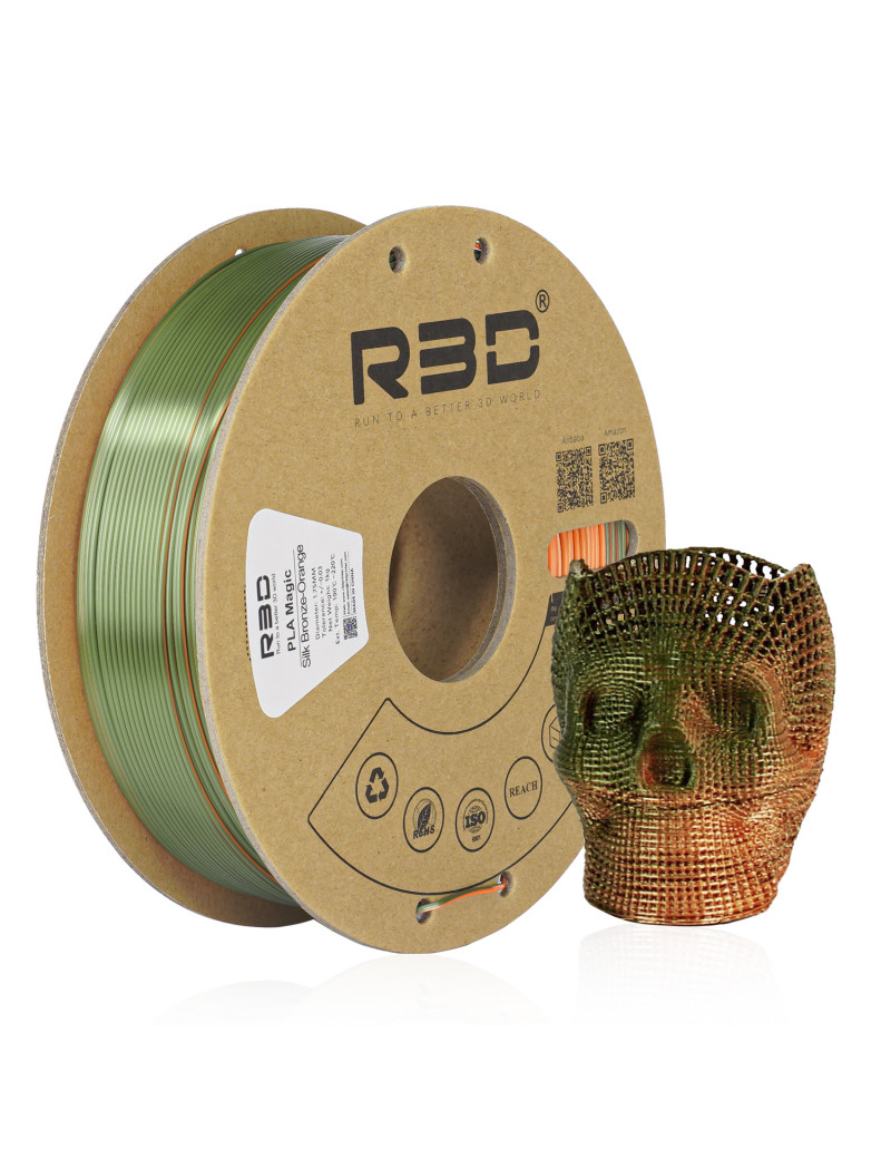 PLA Silk Dual-Color Bronze-Orange