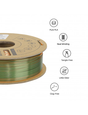 PLA Silk Dual-Color Bronze-Orange