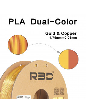 PLA Silk Dual-Color Gold-Copper