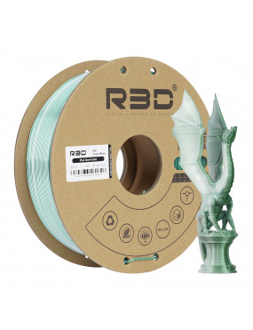 PLA Silk Dual-Color Green-White