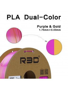 PLA Silk Dual-Color Purple-Gold