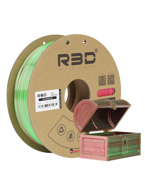 PLA Silk Dual-Color Red-Green