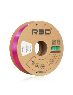 PLA Silk Dual-Color Rose Red-Green