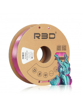 PLA Silk Dual-Color Rose Red-Jade