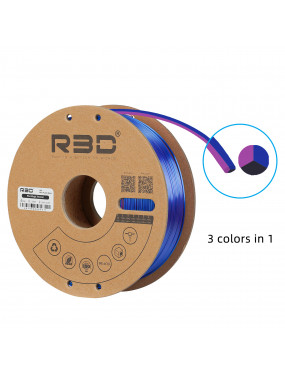 PLA Silk Tri-Color Blue-Purple-Black