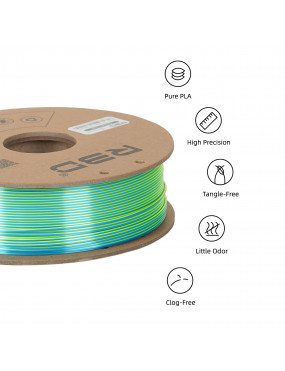 PLA Silk Tri-Color Blue-Purple-Yellow
