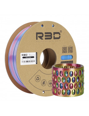PLA Silk Tri-Color Blue-Yellow-Fuchsia