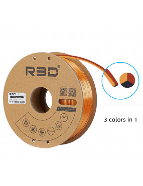 PLA Silk Tri-Color Gold-Copper-Black