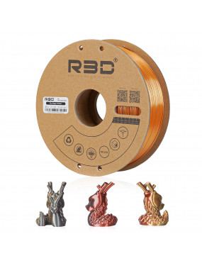PLA Silk Tri-Color Gold-Copper-Black