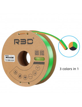 PLA Silk Tri-Color Gold-Green-Black