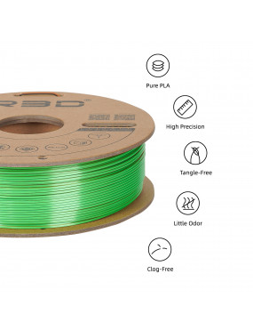 PLA Silk Tri-Color Gold-Green-Black