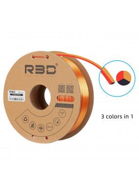 PLA Silk Tri-Color Red-Gold-Black