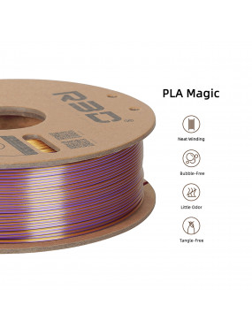 PLA Silk Tri-Color Red-Gold-Purple