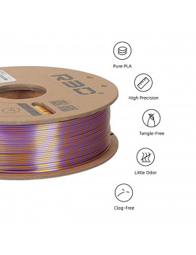 PLA Silk Tri-Color Red-Gold-Purple