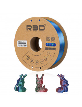 PLA Silk Tri-Color Red-Green-Blue