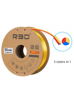 PLA Silk Tri-Color Red-Yellow-Blue