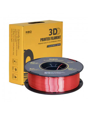 PLA Silk Filament (Solid Red)