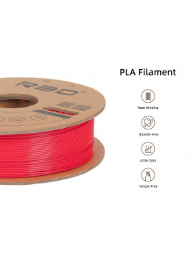 PLA Standard Filament (Fluorescent Red)