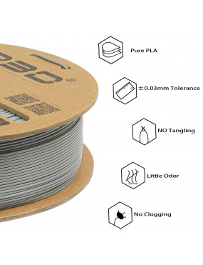 PLA Standard Filament (Solid Grey)
