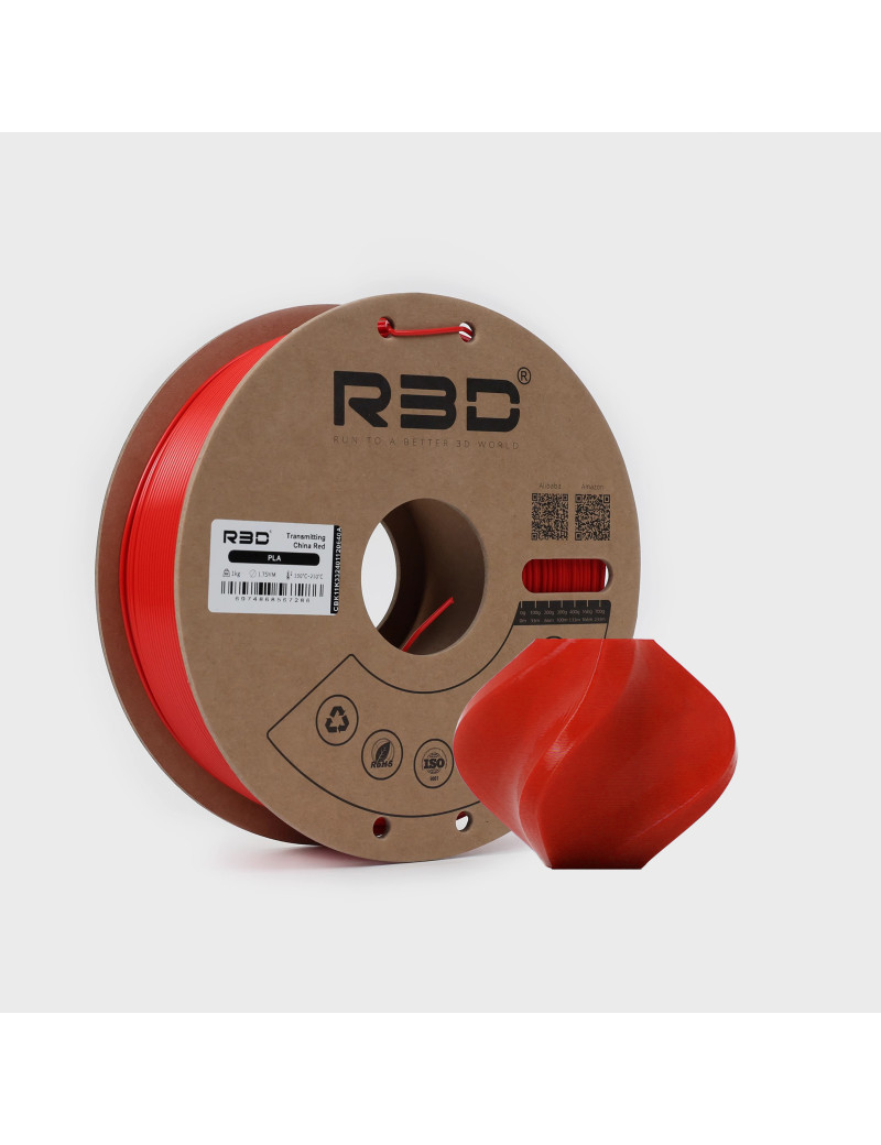PLA Standard Filament (Transmitting China Red)
