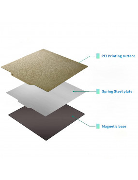 310 x 310mm PEI Magnetic Flexible Heated Bed