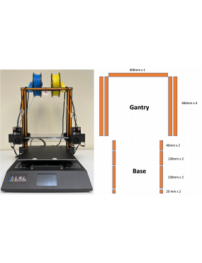 TL-D3 Rubber pre-cut Decorative Strips ( Orange )