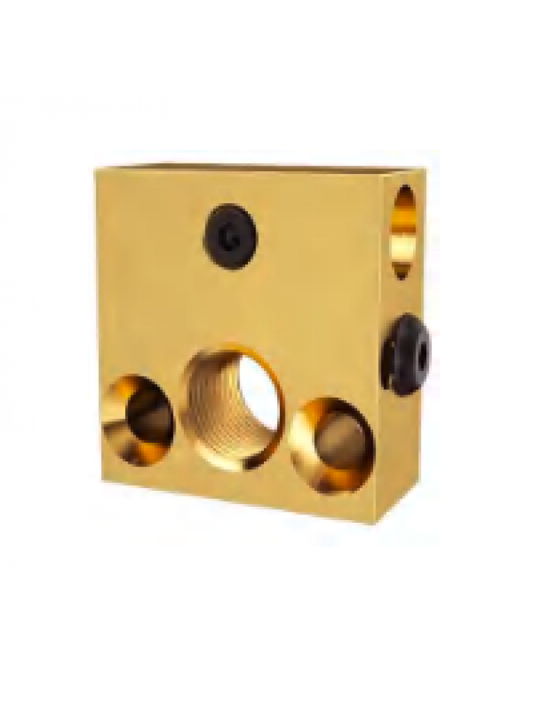 CNC Heat Block for CR10/Ender3 (Brass 400°C)