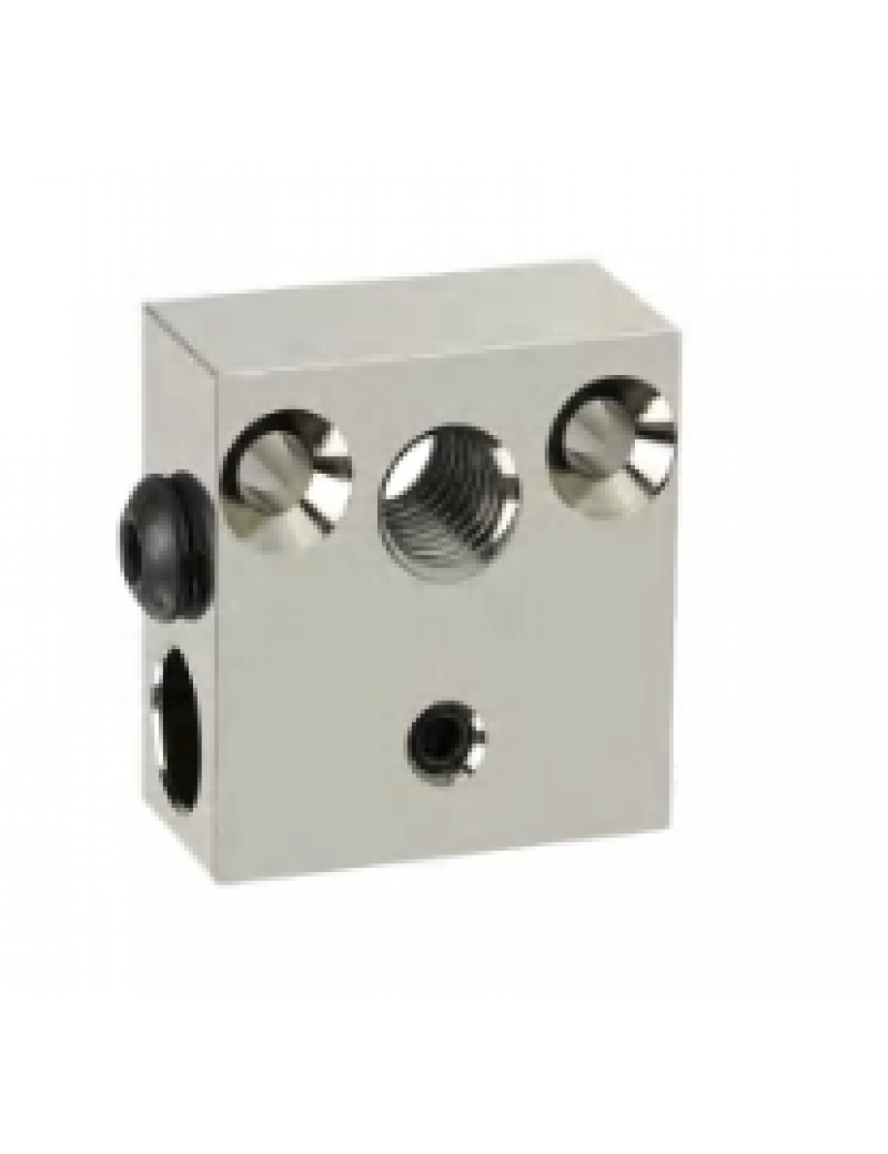 CNC Heat Block for CR10/Ender3 (Copper Nickel Plated 550°C)