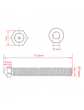 Super volcano nozzle Brass 0.8mm