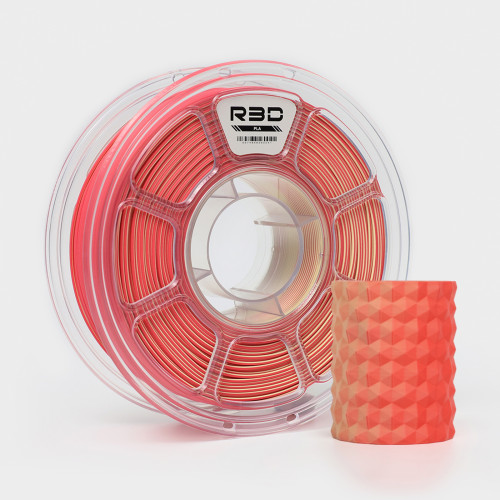 PLA Matte Dual-Color Red-Yellow