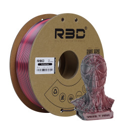 PLA Silk Dual-Color Black-Red PLA Silk Dual-Color Black-Red