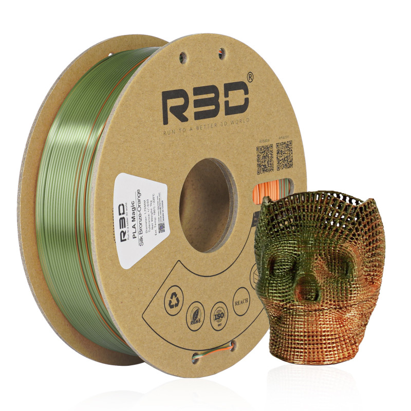 PLA Silk Dual-Color Bronze-Orange