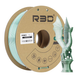 PLA Silk Dual-Color Green-White PLA Silk Dual-Color Green-White