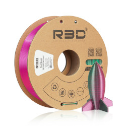 PLA Silk Dual-Color Rose Red-Green PLA Silk Dual-Color Rose Red-Green