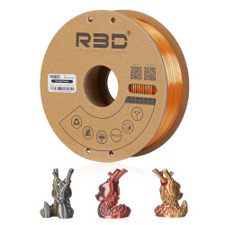 PLA Silk Tri-Color Gold-Copper-Black PLA Silk Tri-Color Gold-Copper-Black