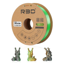 PLA Silk Tri-Color Gold-Green-Black PLA Silk Tri-Color Gold-Green-Black