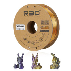 PLA Silk Tri-Color Purple-Gold-Black PLA Silk Tri-Color Purple-Gold-Black