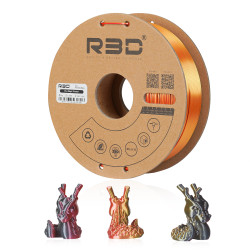PLA Silk Tri-Color Red-Gold-Black PLA Silk Tri-Color Red-Gold-Black