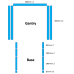 TL-D3 Rubber pre-cut Decorative Strips ( Blue )
