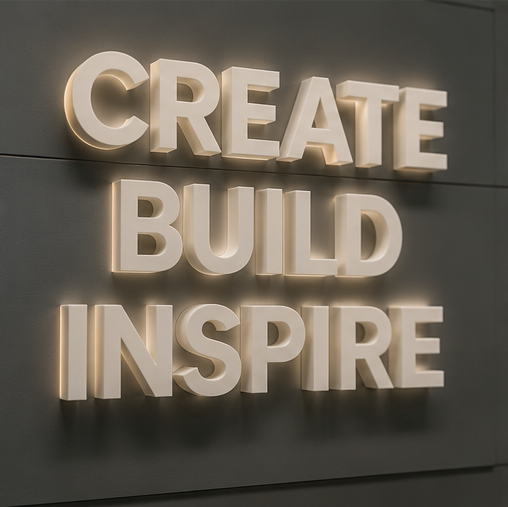 3D printed signage and lettering