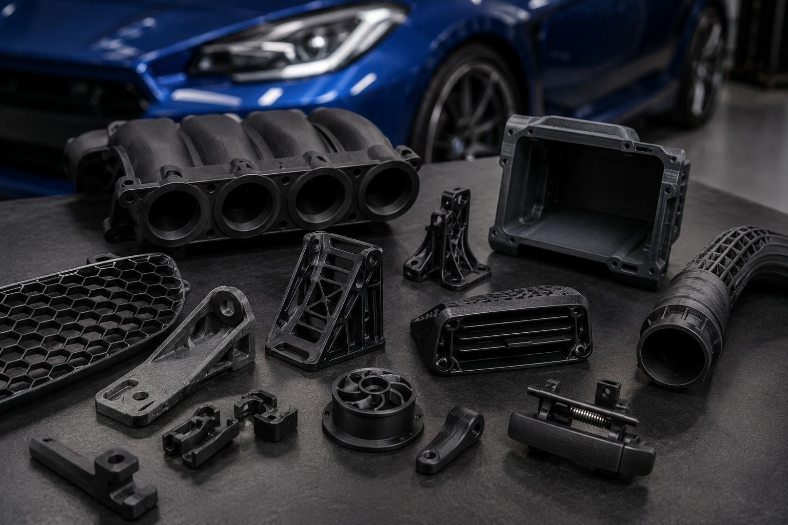 Automotive 3D printing prototypes replacement parts and custom components