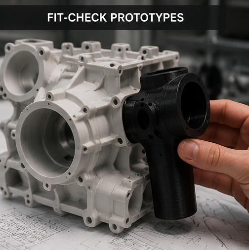 Prototype being tested for fit and assembly