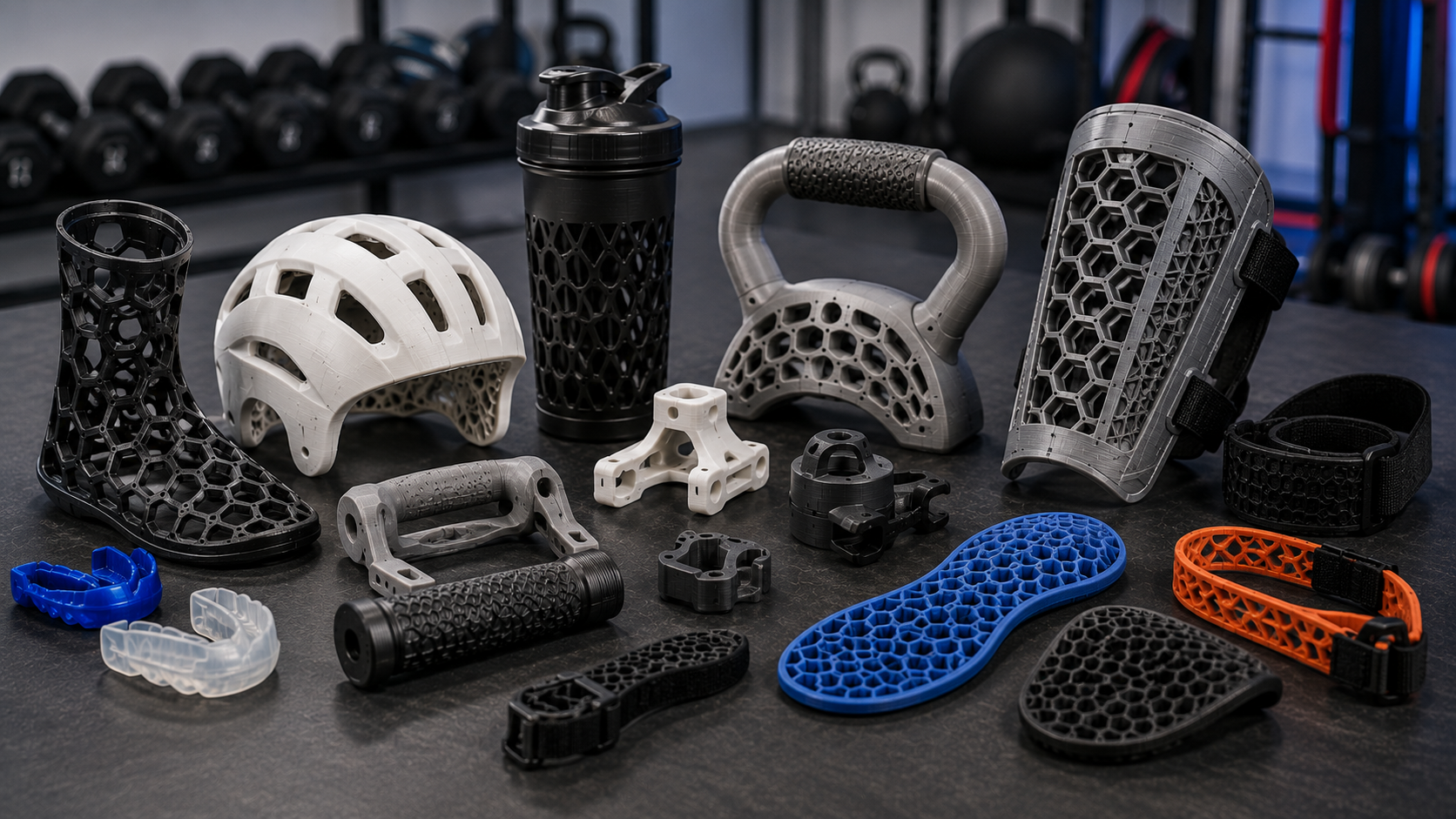 Sports and fitness 3D printed parts and product prototypes